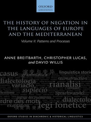 cover image of The History of Negation in the Languages of Europe and the Mediterranean